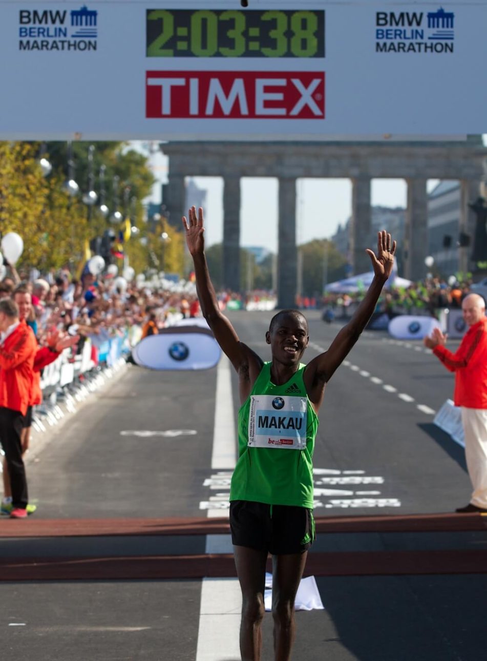 Patrick Makau at the Berlin Marathon 2011