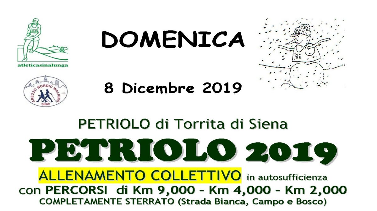 08 Dicembre 2019 Petriolo di Torrita di Siena Allenamento collettivo