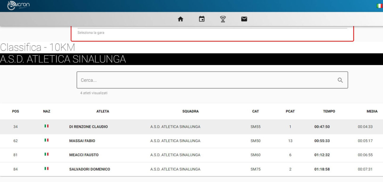 aa classifica 10k