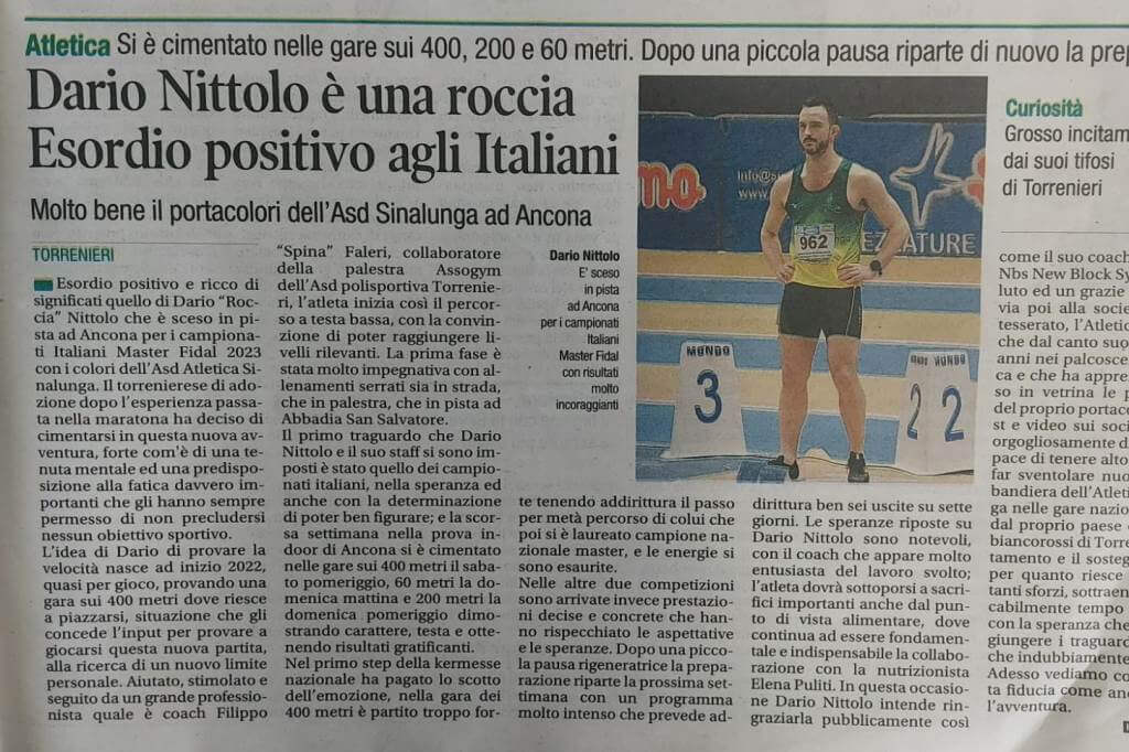 Dario Nittolo è una roccia