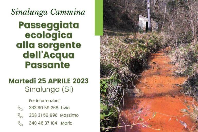 ecopasseggiata dell'acqua passante