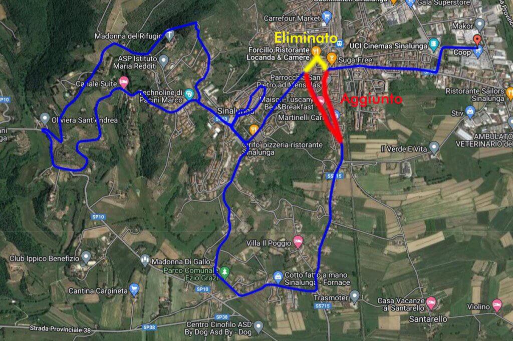48a Passeggiata alla Fiera - Modifiche ai Percorsi 2 Modifiche ai Percorsi