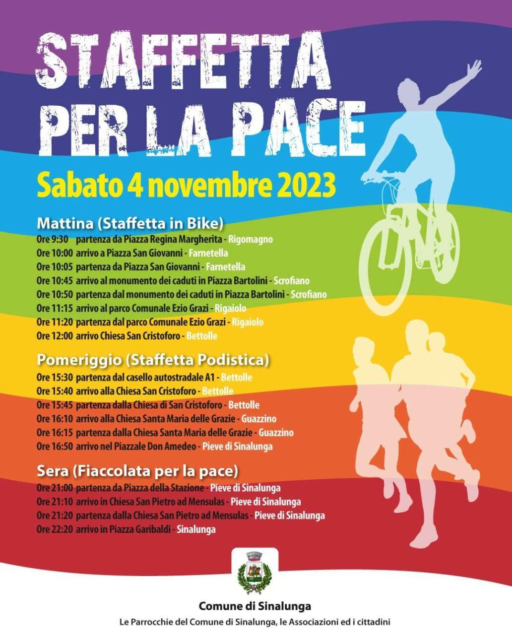 Staffetta per la Pace 2 Staffetta per la pace