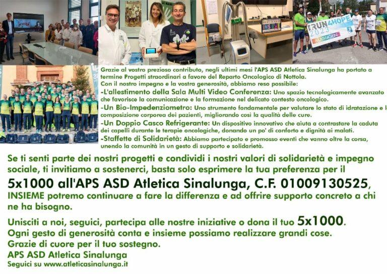 5x1000 ad APS ASD Atletica Sinalunga