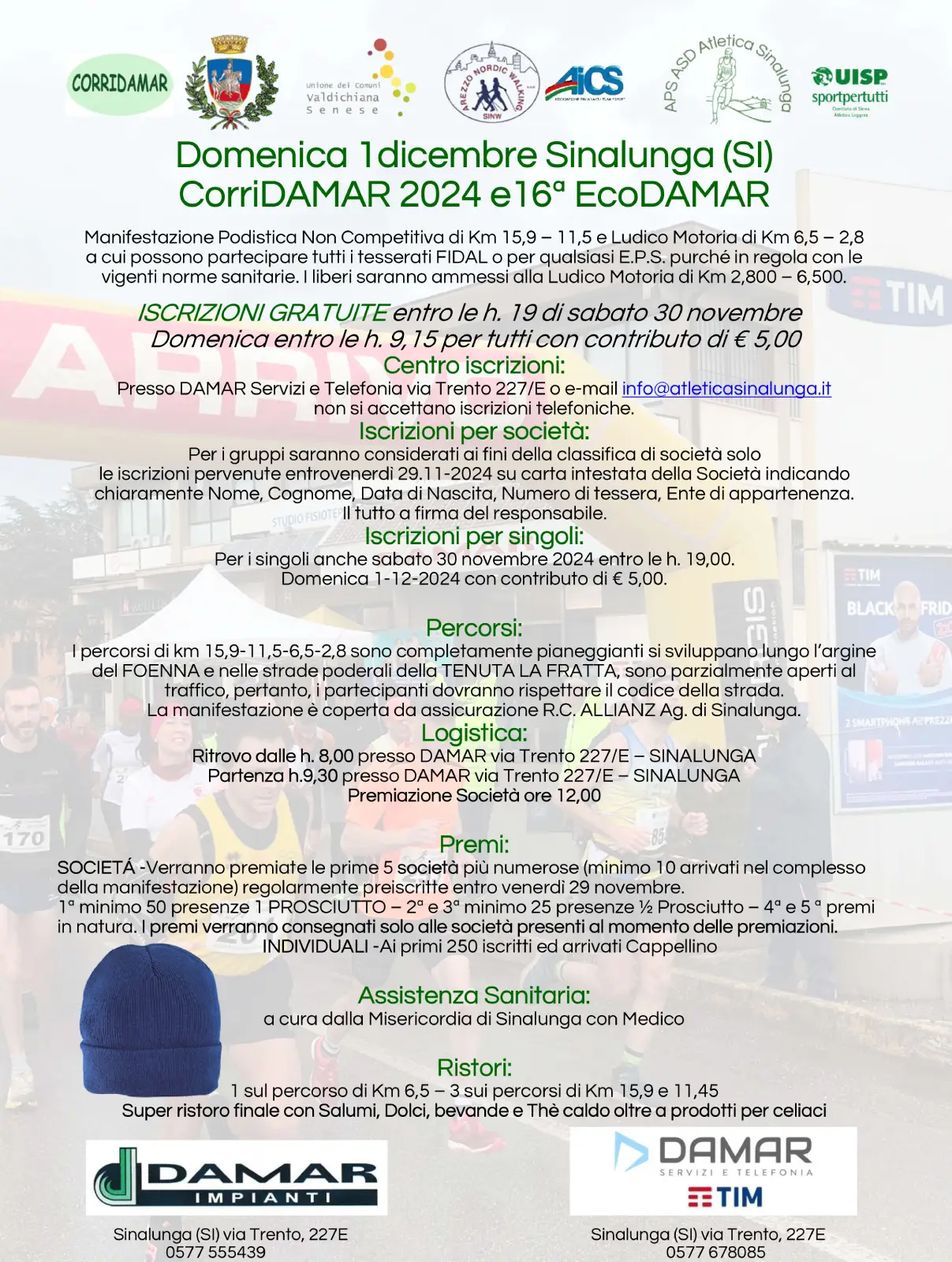 CorriDamar 2024 ISCRIZIONE GRATUITA 2 corridamar 2024