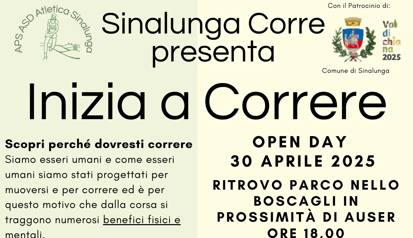 Volantino Inizia a Correre 1